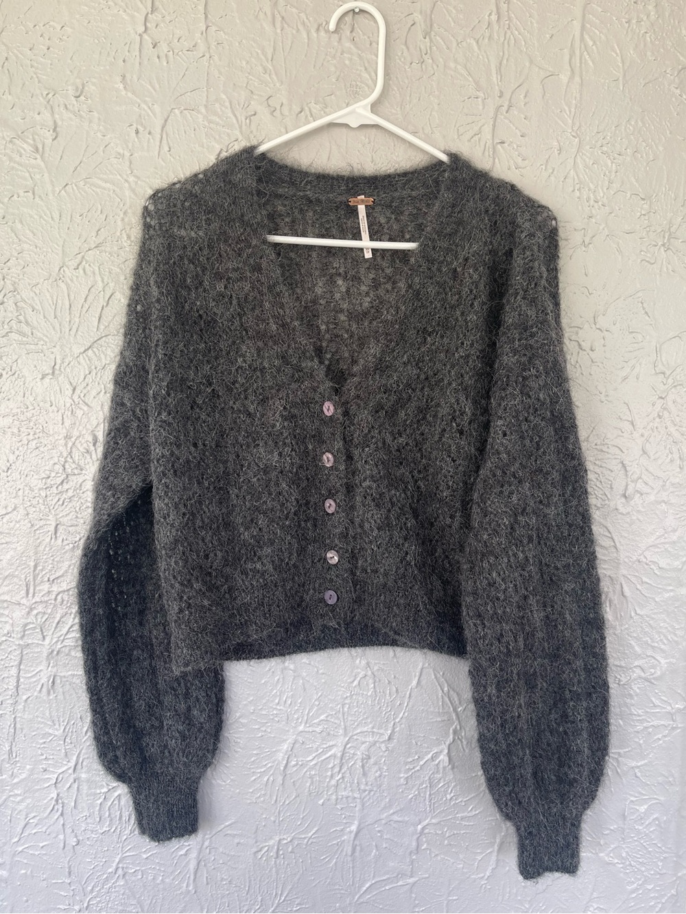 Free People Alpaca Cropped Cardigan Sweater Size X-Small